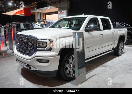 Montreal, Kanada. 18 Jan, 2018. Die Chevrolet Denali Pick-up-Truck am Montreal Auto Show. Credit: Mario Beauregrad/Alamy leben Nachrichten Stockfoto