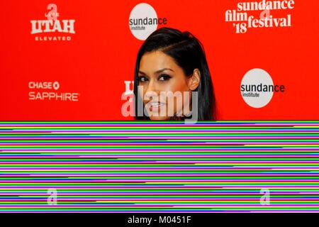 Park City, UT, USA. 18 Jan, 2018. Janina Gavankar bei der Ankunft für BLINDSPOTTING Premiere auf dem Sundance Film Festival 2018, Eccles Theater, Park City, UT 18. Januar 2018. Credit: JA/Everett Collection/Alamy leben Nachrichten Stockfoto