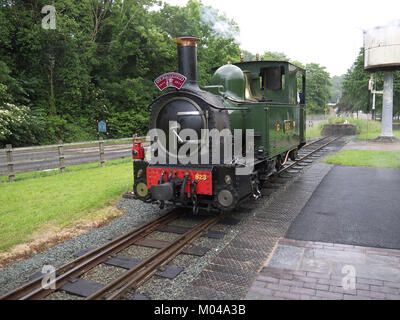 Die welshpool und Llanfair Light Railway Lokomotive "Gräfin" Stockfoto