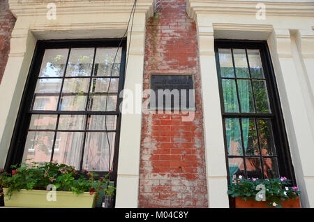 Möglicher Standort von William bayard Haus, wo Alexander Hamilton starb Greenwich Village in Manhattan New York Stockfoto