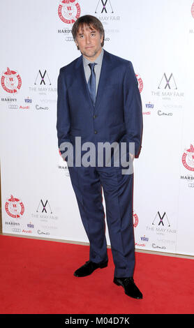 Amerikanische Regisseur Richard Linklater nimmt an den London Critics' Circle Film Awards im Mayfair Hotel in London. © Paul Treadway Stockfoto