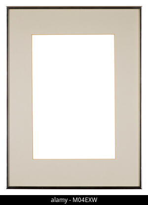 Leeren Bilderrahmen mit einem glänzenden Chrom mit mount Stockfoto