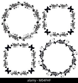 Muster von Elementen einer Liste Stock Vektor