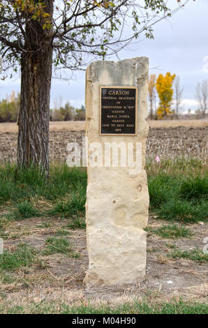 Boggsville war eine kleine Gemeinschaft im Jahre 1862 begann in unmittelbarer Nähe der Santa Fe Trail. Entlang der Mündung des Arkansas und Purgatoire Flüsse besiedelt, es Stockfoto