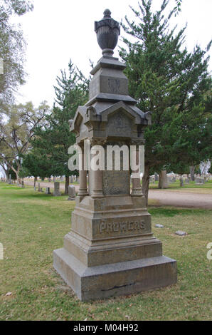 John Wesley Prowers war ein früher Siedler entlang der Santa Fe Trail in Boggsville, Colorado. Er heiratete eine Cheyenne und arbeitete eng mit dem Stamm zu Stockfoto