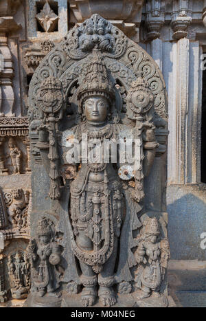 Indien, Karnataka, Somanathapura, Chennakesava Tempel Stockfoto