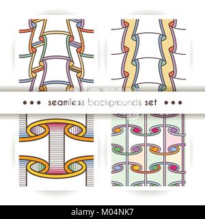 Der nahtlose Muster wie Papier blättert. Abstract vector Textil- Hintergründe Stock Vektor