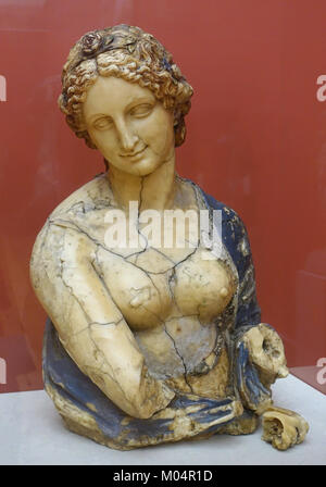 Büste von Flora von Richard Cockle Lucas (1800-1883), Wachs - Bode-Museum - DSC 02998 Stockfoto