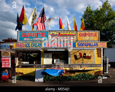 Restaurant im Spektrum Arts Festival in Huntsville, Alabama Stockfoto