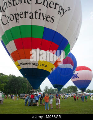 Hot Air Balloon Jubiläums Festival, Decatur, Alabama Stockfoto