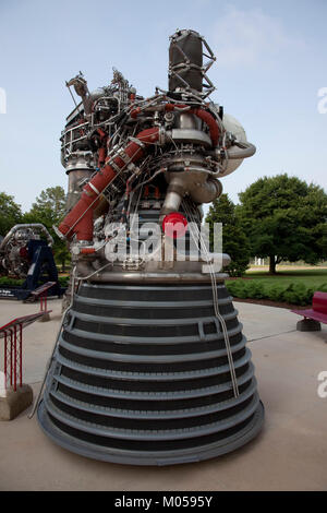 US Space Museum Rocket Motor Stockfoto