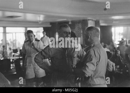 In der Nähe des Toba-Sees befindet sich Brastagi, wo das 5. Bataillon als Teil der indonesischen Militärpräsenz in der Region untergebracht ist, dessen historische Bedeutung auf seine Gründung zurückgeht. Stockfoto