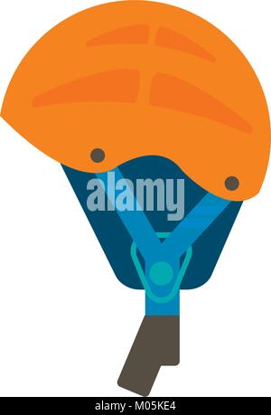 Winter Sport Ikone der Helm zum Ski- und Snowboardfahren, Ausrüstung auf weißem Hintergrund in flachem Design isoliert. Elemente für Ski Resort Bild, Stock Vektor