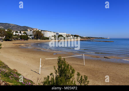 Las Fuentes Beach Alcossebre Costa de Azaha Spanien Stockfoto