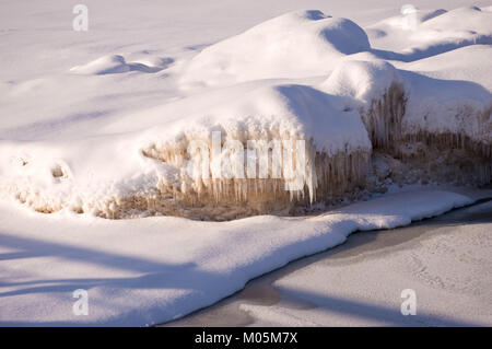 Eisformationen am Lake Huron Stockfoto