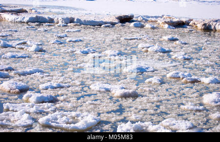 Eisformationen am Lake Huron Stockfoto