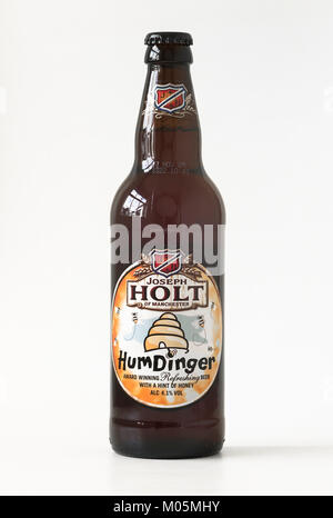 Eine Flasche Humdinger real ale von Joseph Holt von Manchester UK Stockfoto