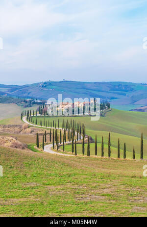 Crete Senesi, Italien - eine wunderschöne Gegend der Region Toskana, südlich von Siena bekannt für die wunderschöne Landschaft Stockfoto