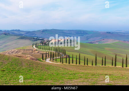 Crete Senesi, Italien - eine wunderschöne Gegend der Region Toskana, südlich von Siena bekannt für die wunderschöne Landschaft Stockfoto