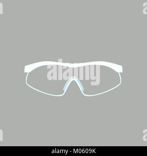 Schutzbrille medizinische Vektor-illustration Flat Style Vorderansicht Stockfoto