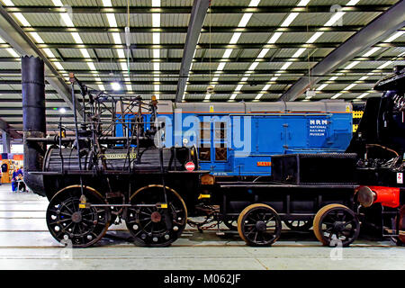 Shildon Railway Museum das Original 1825 Fortbewegung von George Stephenson Stockfoto