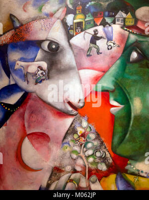 Ich und das Dorf, Marc Chagall, 1911, Stockfoto