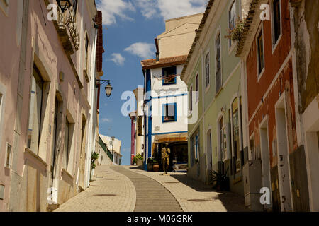 Straße Szenen im Bergort Monchique, Algarve, Portugal Stockfoto