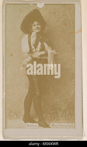 Die Karte zeigt Miss Helen Marlborough aus der Schauspielerserie von Kinney Brothers, in der Sweet Caporal Cigarettes, Teil der MET-Kollektion, promoviert werden. Stockfoto