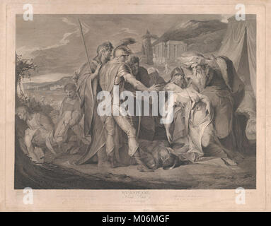 König Lear weinend über den Körper von Cordelia (Shakespeare, King Lear, Akt 5, Szene 3) MET DP 859562 Stockfoto