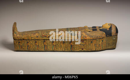 Innere Sarg der Sängerin des Amun, Anresenmes MET DP 151216 Stockfoto