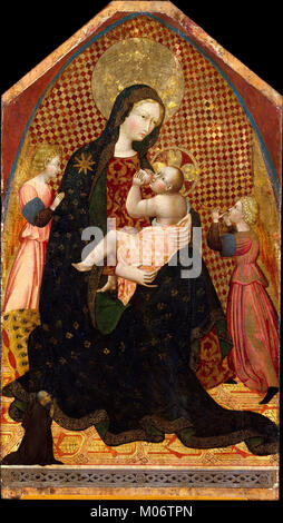 Madonna mit Kind und zwei Engel und ein Spender MET DT 269020 Stockfoto