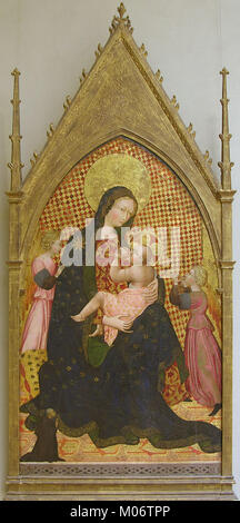 Madonna mit Kind und zwei Engel und ein Spender MET SF 41.190.16 Stockfoto