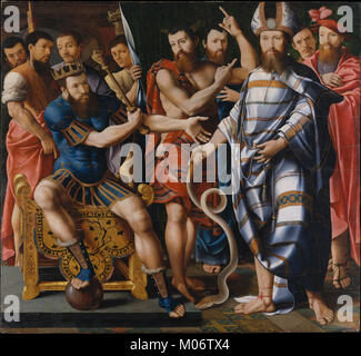 Mose und Aaron zum Pharao - eine Allegorie der Dinteville Familie trafen DT 1462 Stockfoto