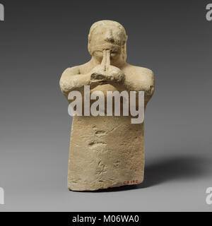 Kalkstein Statuette eines männlichen Aulos player MET DP 155775 Stockfoto