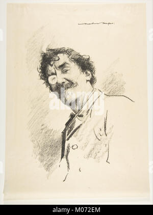 Monokel rechten Auge, Portrait von J. M. Whistler MET DP 815665 Stockfoto