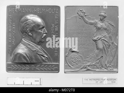 In Erinnerung an Hermann Ludwig Ferdinand von Helmholtz (b. Potsdam 1821, d. Berlin 1894) MET 83321 Stockfoto