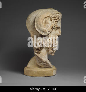 Marmor Kopf des Zeus Ammon MET DP 160856 Stockfoto