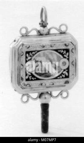 Eine Musikbox aus Metall und Holz, mit kompliziertem Design, Melodien und zugleich dekorativ und funktional. Stockfoto