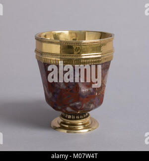 Jasper Tasse mit Gilded-Silver Mounts MET LC 2000 504-S4 Stockfoto