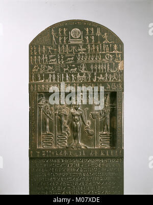 Magische Stele (Cippus des Horus) EG 546 Stockfoto