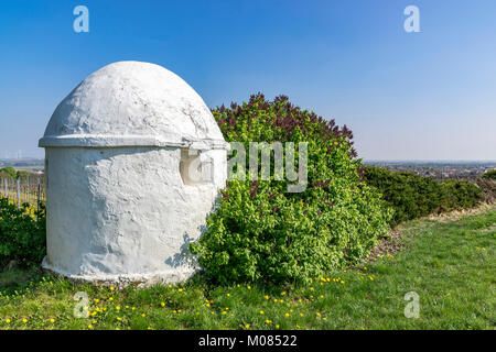 Trullo am Rhein - Hessen Deutschland. Stockfoto