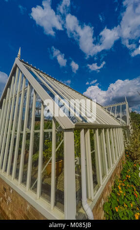 Gewächshaus Ryton organischen Gärten nr. Coventry midlands England Stockfoto