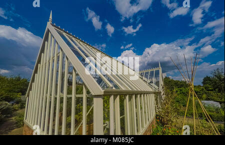 Gewächshaus Ryton organischen Gärten nr. Coventry midlands England Stockfoto