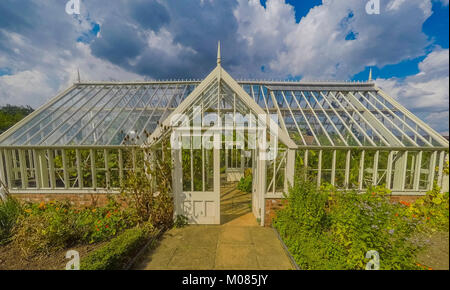 Gewächshaus Ryton organischen Gärten nr. Coventry midlands England Stockfoto