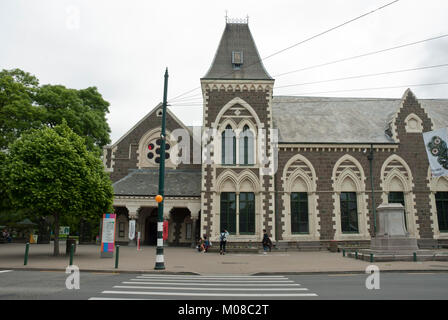 Blick auf die renovierte Canterbury Museum von menschlichen und natürlichen Geschichte, Christchurch, Neuseeland Stockfoto