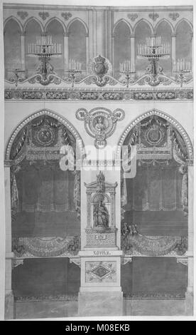 Innere Höhe mit Statue von Louis II, die Kathedrale von Reims MET MM 27788 Stockfoto