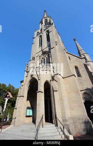 Kattowitz, Oberschlesien Region in Polen. Saint Mary's Church. Stockfoto