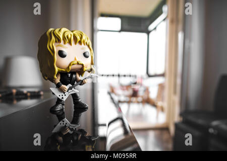 Metallica Funko Pop Action Figur James Hetfield Gitarrist Frontmann heavy metal Stockfoto