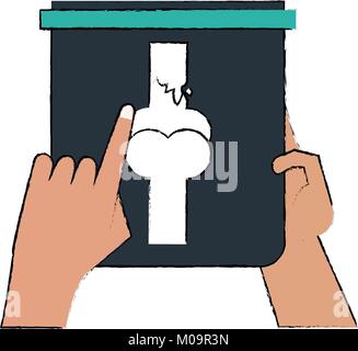 Hand, die X-ray Knochen Stock Vektor