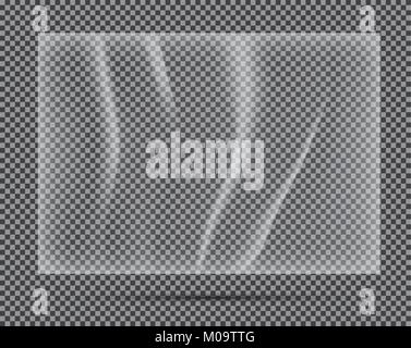 Leichte transparente Polyethylen-Banner. Vektor-Illustration. Stock Vektor